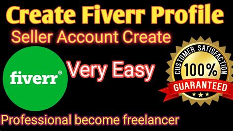 How To Create Fiverr Seller Profile And Account Become A Seller On Fiverrselling Account Of