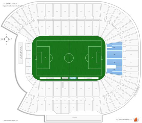 Tcf Bank Stadium Seat Map Maping Resources