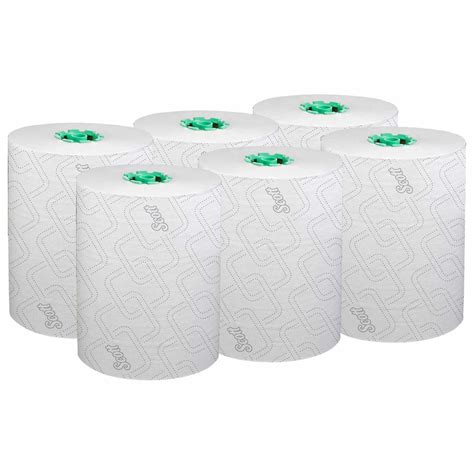 Scott® Printed Hard Roll Paper Towels 86225 6 Rolls Case 176m