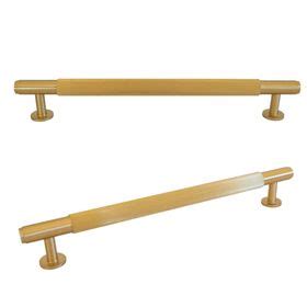 Luxury Ribbed Brass T Shape Door Handle Fitting Set Of 2 Shop Today