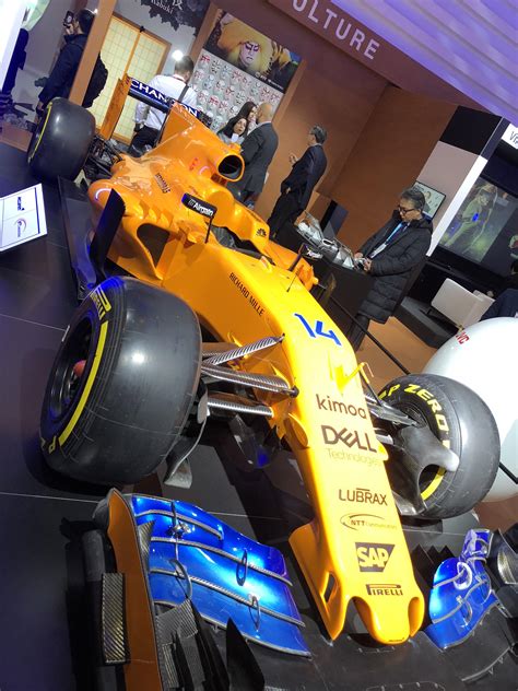 Mclaren Mp4 31 With 2018 Livery At Mobile World Congress Barcelona R