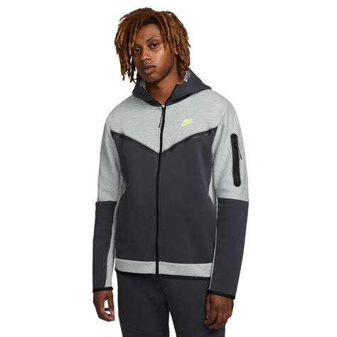 Nike Tech Fleece Vest Lichtgrijs Donkergrijs Geel