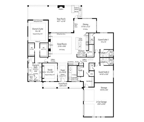 Craftsman Style House Plan 3 Beds 3 5 Baths 3189 Sq Ft Plan 938 152