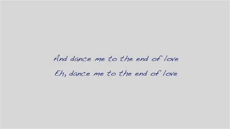 Leonard Cohen - Dance Me To The End Of Love (lyrics) HD Chords - Chordify