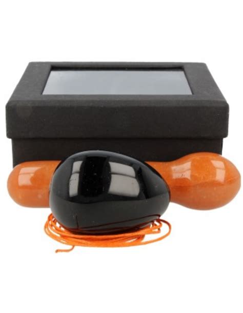 Yoni Massage Set Obsidiaan Aventurijn Oranje Edelstenen En Mineralen