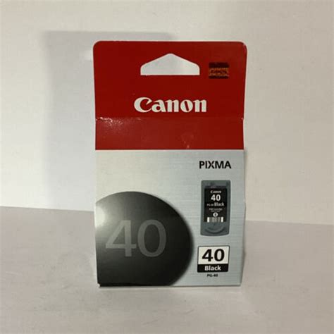 New Genuine Canon Pixma Series Fine Ink Pg 40 Black Ink Cartridge Brand New Ebay