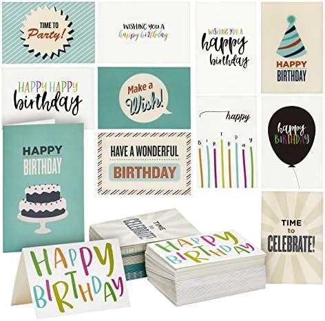 Amazon Best Paper Greetings 120 Pack 4x6 Inch Happy Birthday