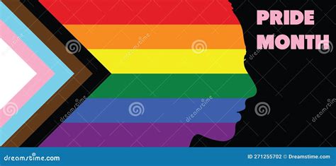 Lgbtq Progress Pride Flag With An Intersex Inclusive Colors And Symbol