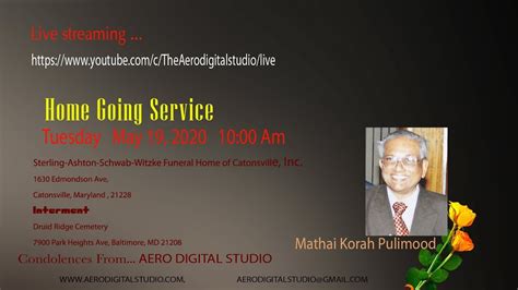 Funeral Service Mr Mathai Korah Pulimood YouTube