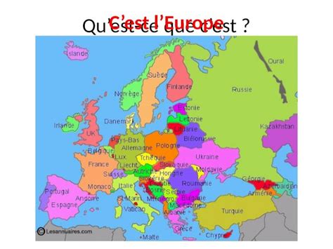 PPT Quest Ce Que Cest Cest LEurope Pour Pouvoir Lire Une Carte Il