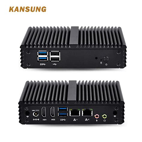 Fanless Mini Industrial Pc Windows Barebone System Lan Intel Celeron