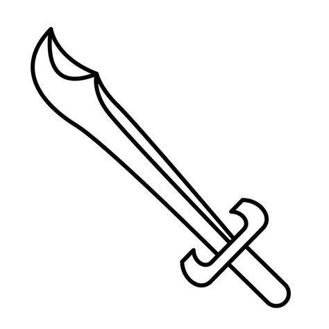 Dibujo De Espada Para Colorear E Imprimir Dibujos Y Colores