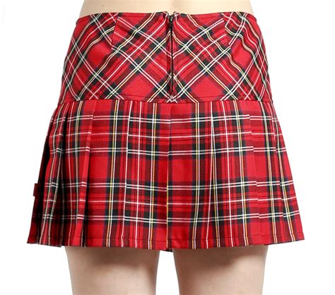 Tripp Red Plaid Pleated Skirt Plaid Pleated Skirt Skirts Red Plaid