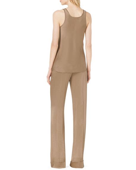 Michael Kors Satin Pull On Pajama Pants