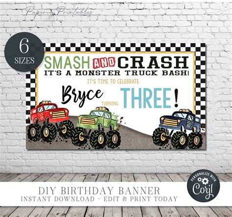 Construction Birthday Invitations Diy Birthday Banner Birthday Party