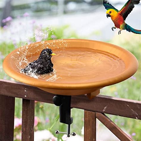 Alaiselit Bird Bath Inches Deck Mounted Bird Baths Bowl Spa With