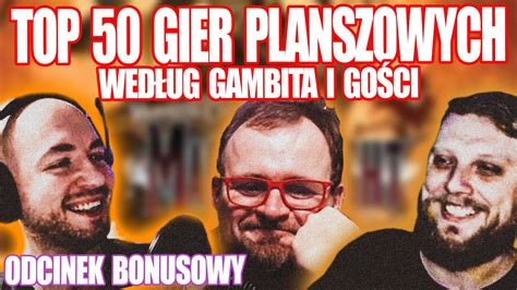 Top 50 gier planszowych według Gambita i gości Edycja2020 Top 5 gier