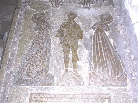 Brasses Of Sir Thomas De Peyton St Andrews Church At Isleham England