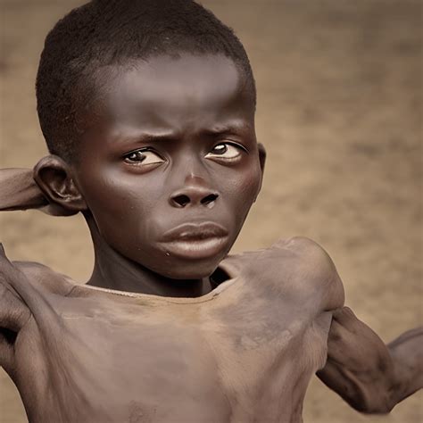 A Starving African Child · Creative Fabrica