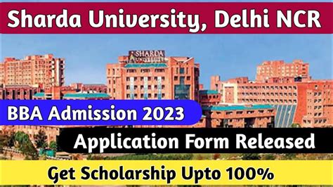 Sharda University BBA Admission 2023 Sharda University Delhi NCR