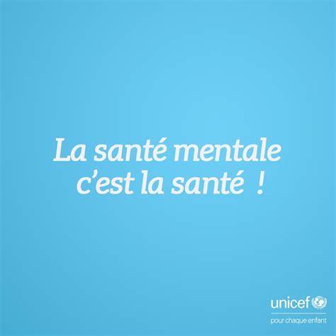 UNICEF Côte d Ivoire on Twitter Avoir une bonne santé mentale