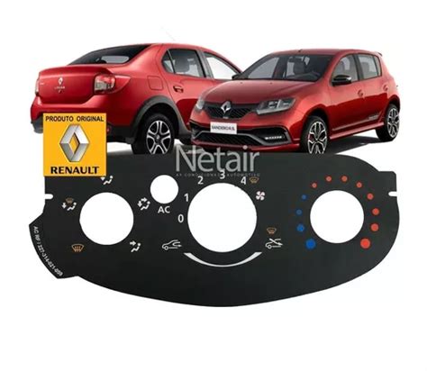 Adesivo Comando Ar Condicionado Renault Logan Sandero Clio