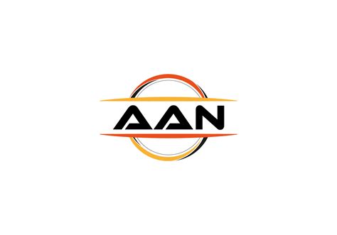 AAN letter royalty mandala shape logo. AAN brush art logo. AAN logo for ...
