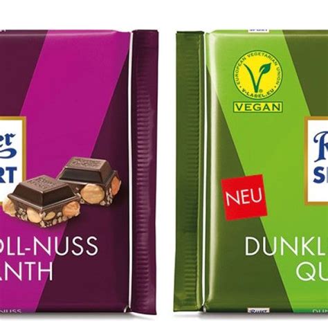 Vegane Schokolade Von Ritter Sport Vegane Schokolade Sport Essen