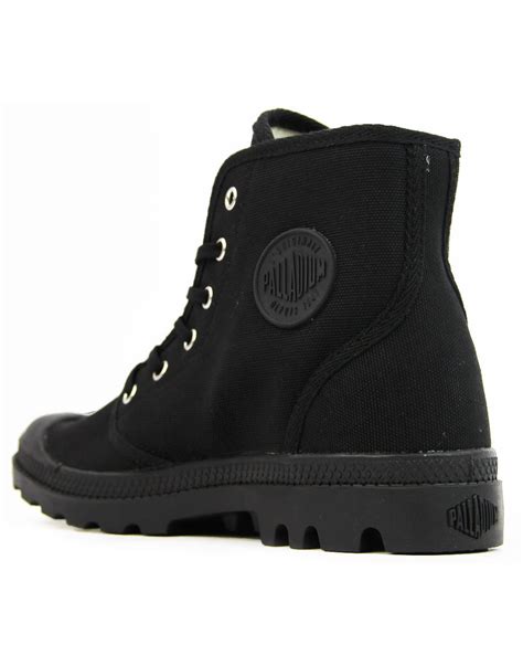 Pampa Hi Originale PALLADIUM Retro Canvas Boots Black