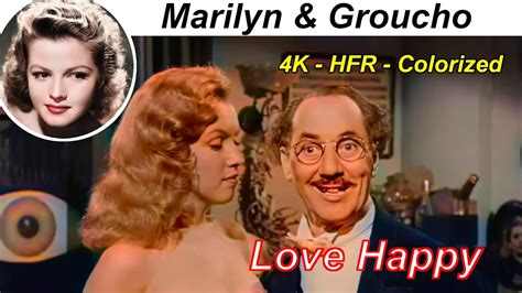 Marilyn Monroe And Groucho Marx In Love Happy 1949 4k Upscaled