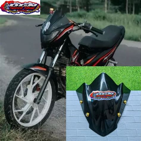 Jual Visor Satria Fu Facelift Model Slip Lancip Windshield Satria Fu