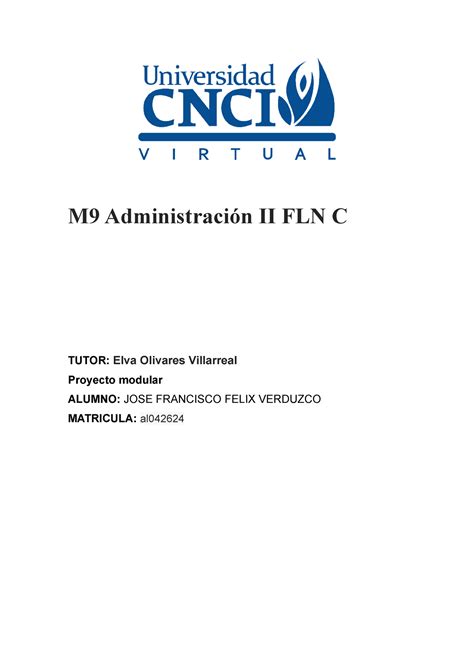 M Administraci N Ii Fln C Proyecto Modular M Administraci N Ii Fln