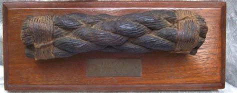 18th Century Tarred Linerope From Hms Bounty