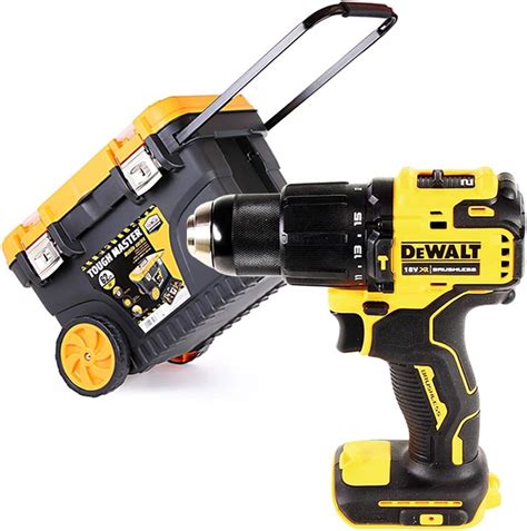 Dewalt Dcd709 18v Xr Brushless Combi Drill With 24 Tool Box Chest On