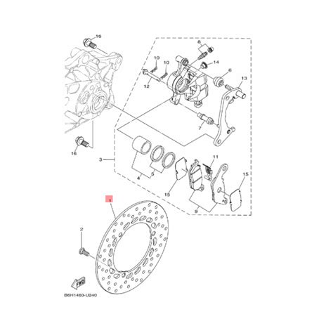 Disco De Freno Trasero Yamaha Nmax Original