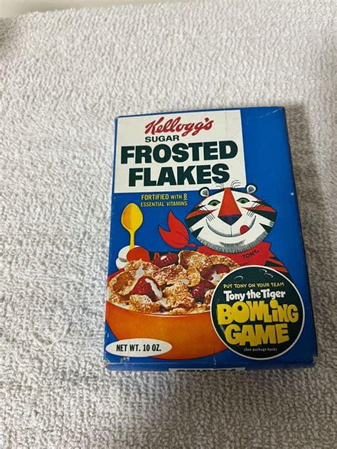 Vintage Empty Kellogg S Cereal Box Sugar Frosted Flakes 10 Oz Mini Box 4573925641