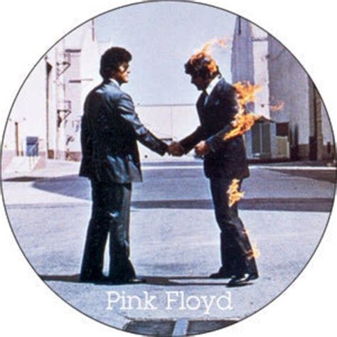 "PINK FLOYD Burning Man Pinback Button Badge - Wish You Were Here Album ...