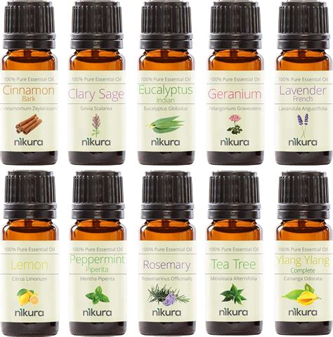 10 X 10ml Essential Oils Advanced T Set Uk Health