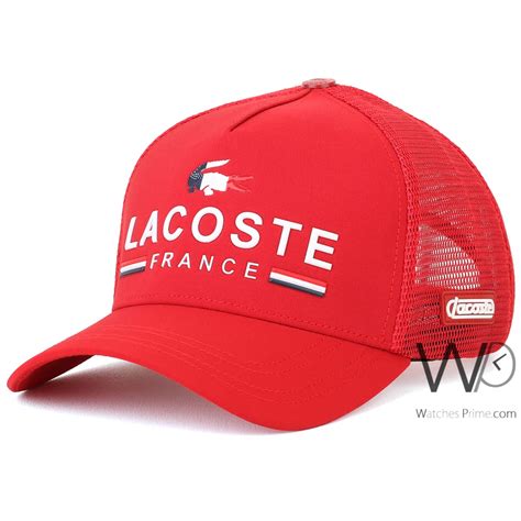 Lacoste France Red Trucker Cap Watches Prime