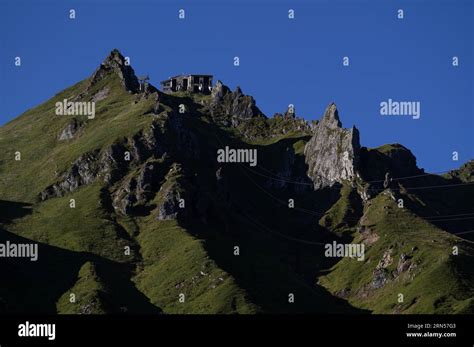 Telepherique Du Sancy Cable Car Mountain Station On The Pic De Sancy