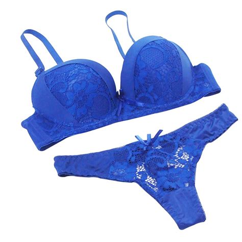 Size 80 95 Abc Cup Push Up Womens Underwear Set Lace Sexy Girl Bra And