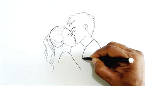 Kissing Lips Drawing at PaintingValley.com | Explore collection of ...