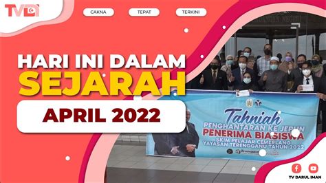 Hari Ini Dalam Sejarah April Youtube