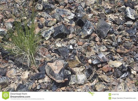 Obsidian Glass On Desert Ground Background Stock Image Image Of Adventure Black 41337753