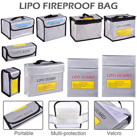 RC Lipo Guard Battery Safe Bag Fireproof Explosion Proof Travel Storage