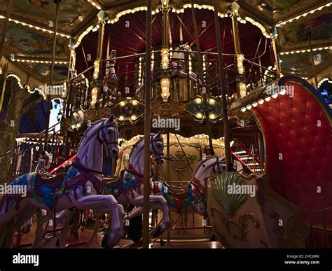 Merry Go Round Roundabout Carousel Children Hi Res Stock Photography