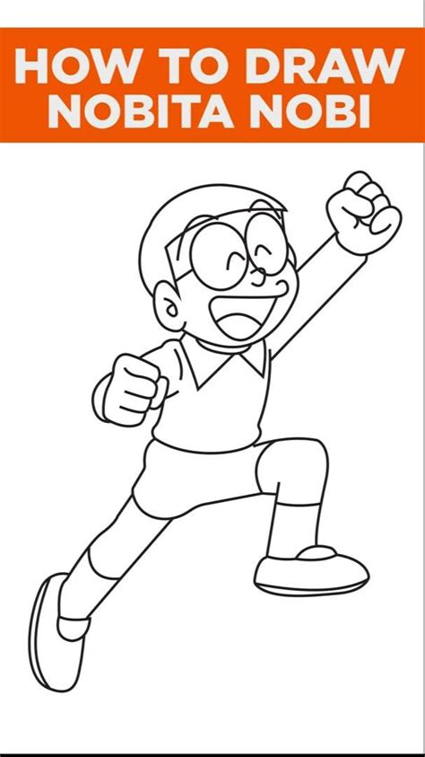 nobita nobi drawing  doraemon   easy cartoon drawings