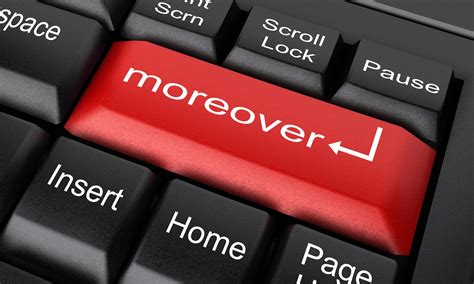 Moreover Word On Red Keyboard Button Stock Photo At Vecteezy