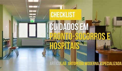 Checklist Pronto Socorro Ortopédico Durante a Pandemia Articulab