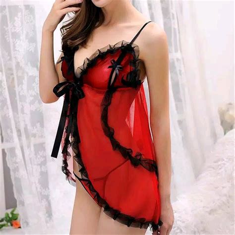 Jual Sexy Lingerie Baju Tidur Transparant Warna Hitam Di Lapak Bang Adul Tiwen